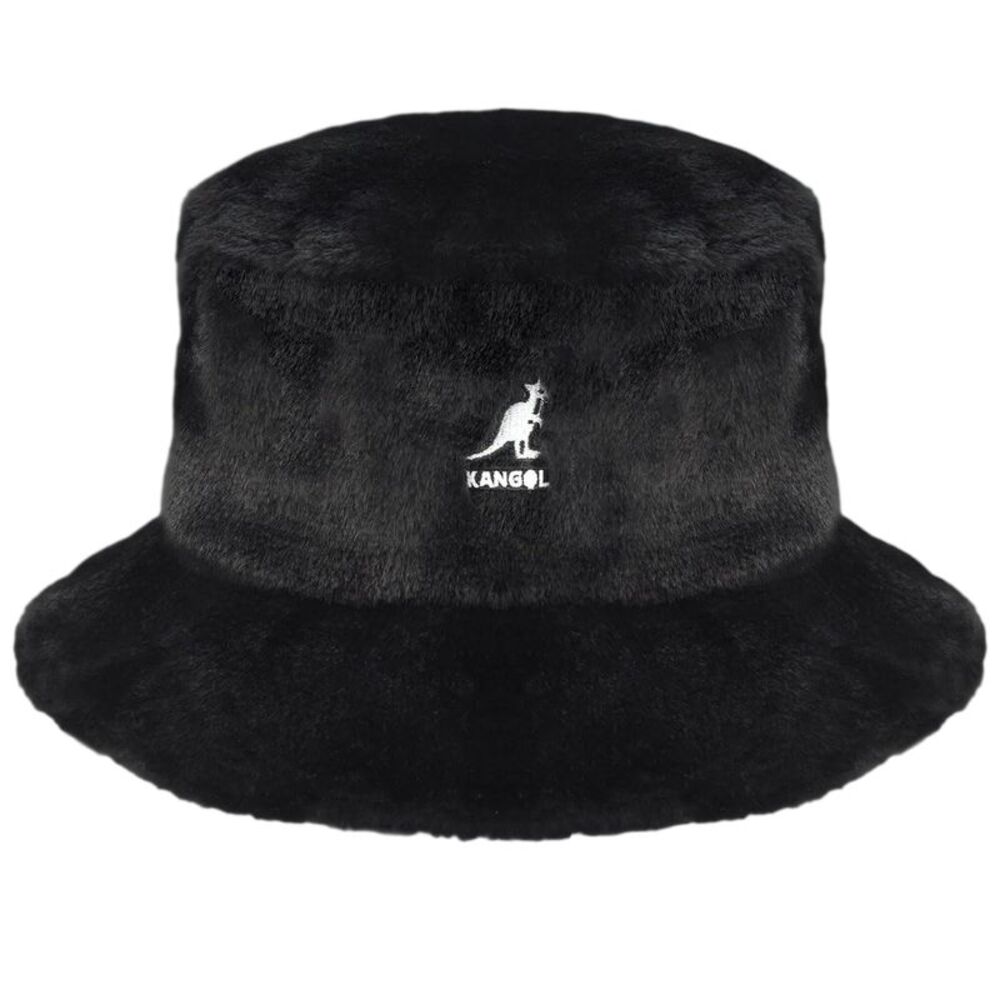 Kangol Faux Fur Bucket Hat / Black